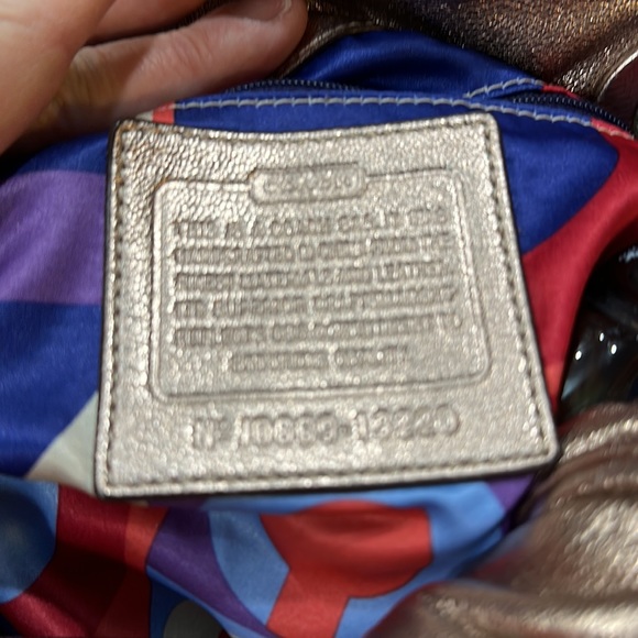 Metallic pink leather Coach bag used one day - Picture 7 of 11